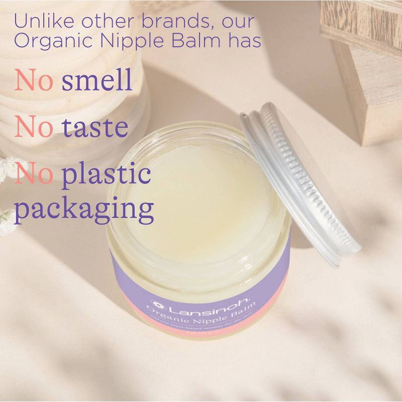 slide 4 of 10, Lansinoh Organic Nipple Balm - 2oz, 2 oz