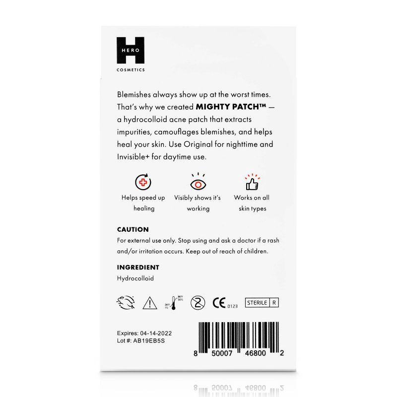 slide 2 of 7, Hero Cosmetics Mighty Acne Pimple Patch Duo - 12ct, 12 ct