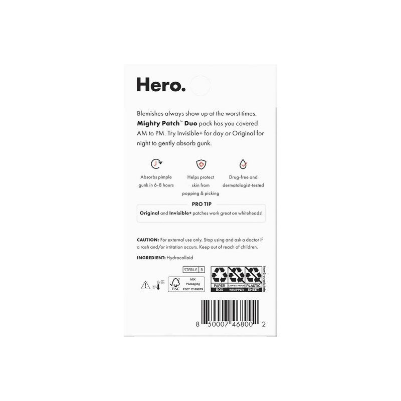 slide 4 of 6, Hero Cosmetics Hero Mighty Patch Duo - 12ct, 12 ct