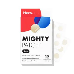 Hero Cosmetics Hero Mighty Patch Duo - 12ct: Paraben-Free, Vegan, Face Treatment, Acne-Prone
