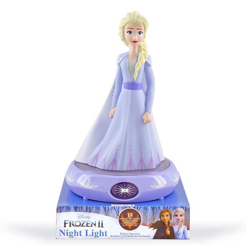 slide 1 of 5, Frozen 2 Elsa LED Nightlight Purple, 1 ct