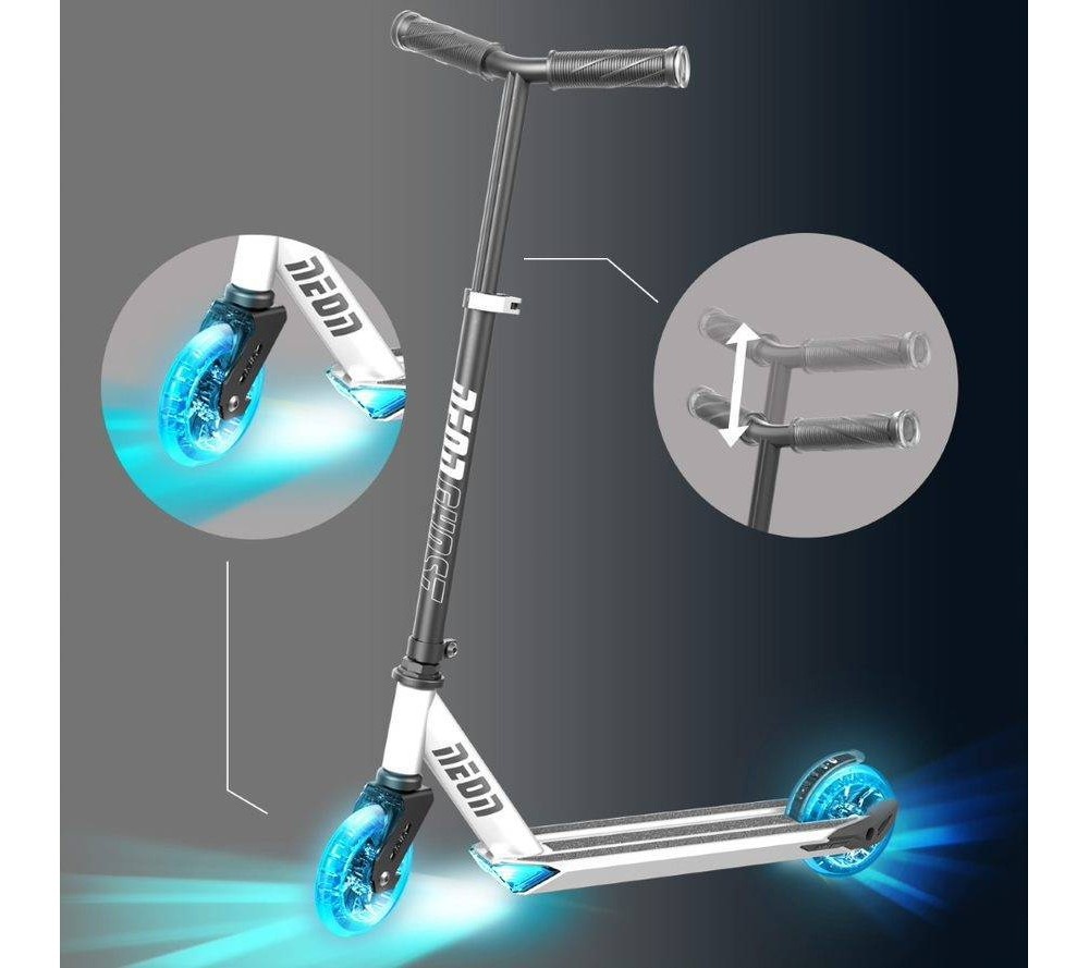 slide 8 of 8, Y-Volution Yvolution Kids' Neon Ghost LED Scooter with Light-Up Wheels, 1 ct