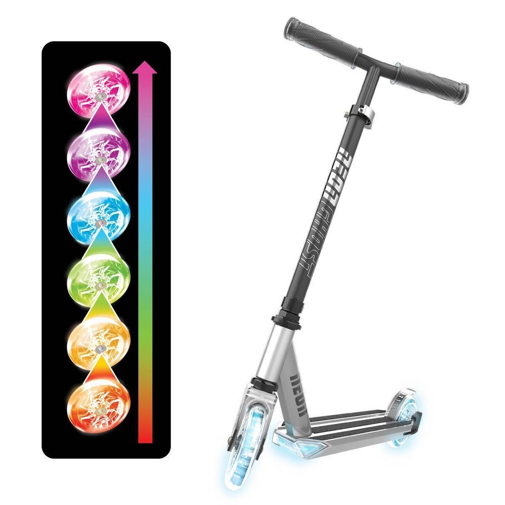 slide 3 of 8, Y-Volution Yvolution Kids' Neon Ghost LED Scooter with Light-Up Wheels, 1 ct