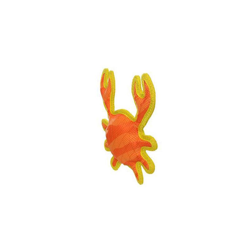 slide 2 of 5, DuraForce Crab Dog Toy - Orange, 1 ct