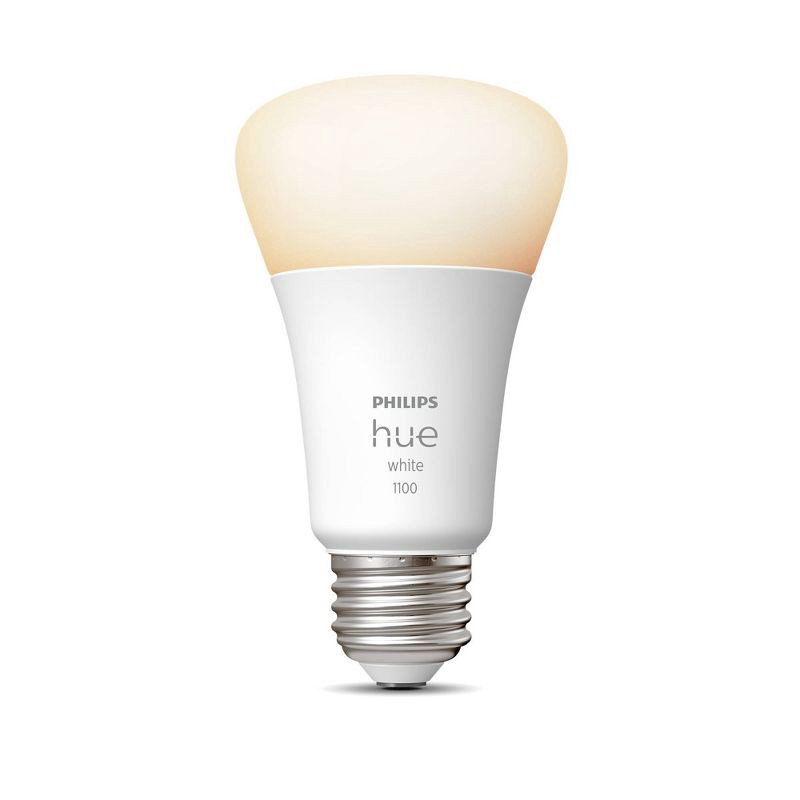 slide 2 of 8, Philips Hue A19 75W Smart LED Bulb White: Dimmable, Smartphone Controlled, 1100 Lumens, Energy Star Certified, 1 ct