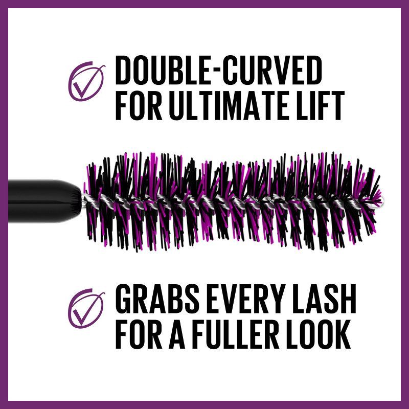 slide 4 of 6, Maybelline Falsies Lash Lift Volumizing and Lengthening Mascara - Washable Blackest Black - 0.32 fl oz, 0.32 fl oz