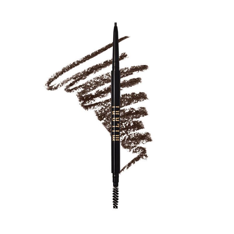 slide 1 of 5, Milani Stay Put Precision Brow Pencil - Medium Brown 140 - 0.018oz, 140 x 0.018 oz