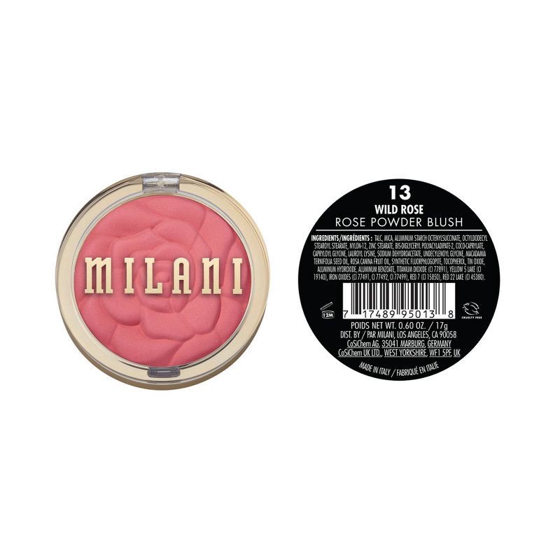 slide 5 of 5, Milani Rose Powder Blush Wild Rose 13 - 0.6oz, 13 x 0.6 oz