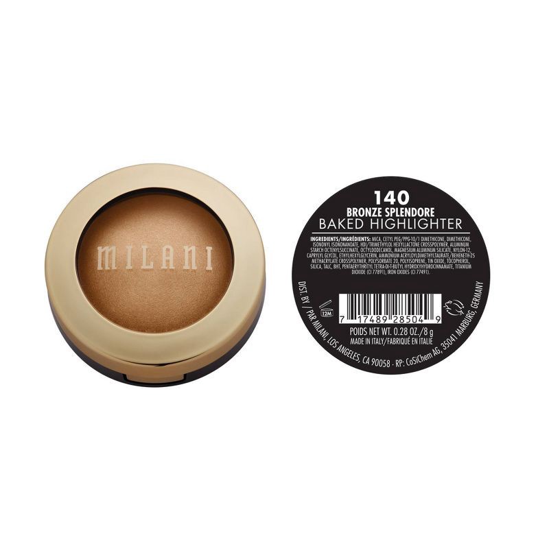 slide 3 of 6, Milani Baked Highlighter - Bronze Splendore 140 - 0.28oz, 0.28 oz