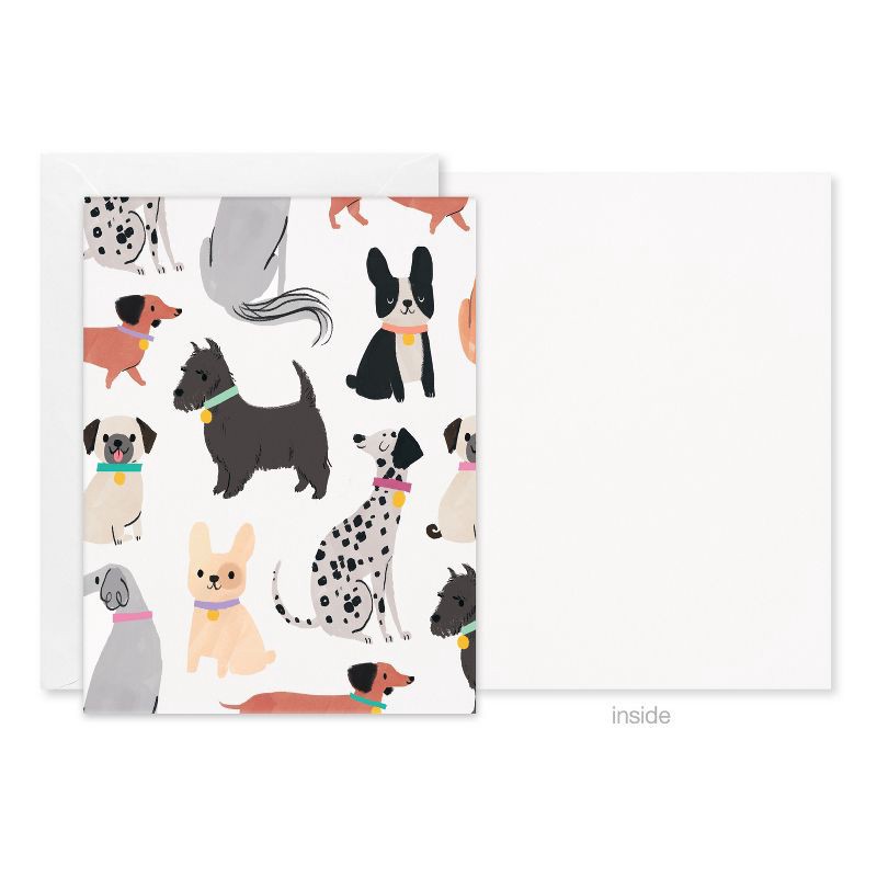 slide 3 of 4, American Greetings 10ct All Occasion Blank Cards with Envelopes Dogs and Puppies, 10 ct