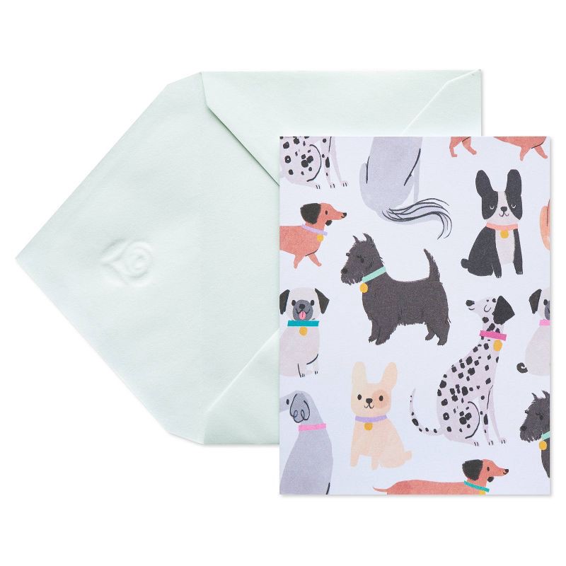 slide 1 of 4, American Greetings 10ct All Occasion Blank Cards with Envelopes Dogs and Puppies, 10 ct