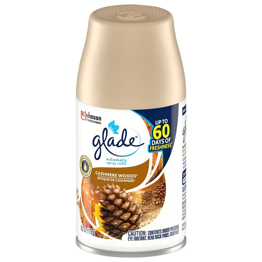 slide 3 of 6, Glade Cashmere Woods Automatic Spray Refill, 6.2 oz