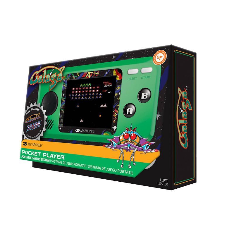 slide 2 of 4, My Arcade MyArcade Galaga Pocket Player Portable Gaming System, 1 ct