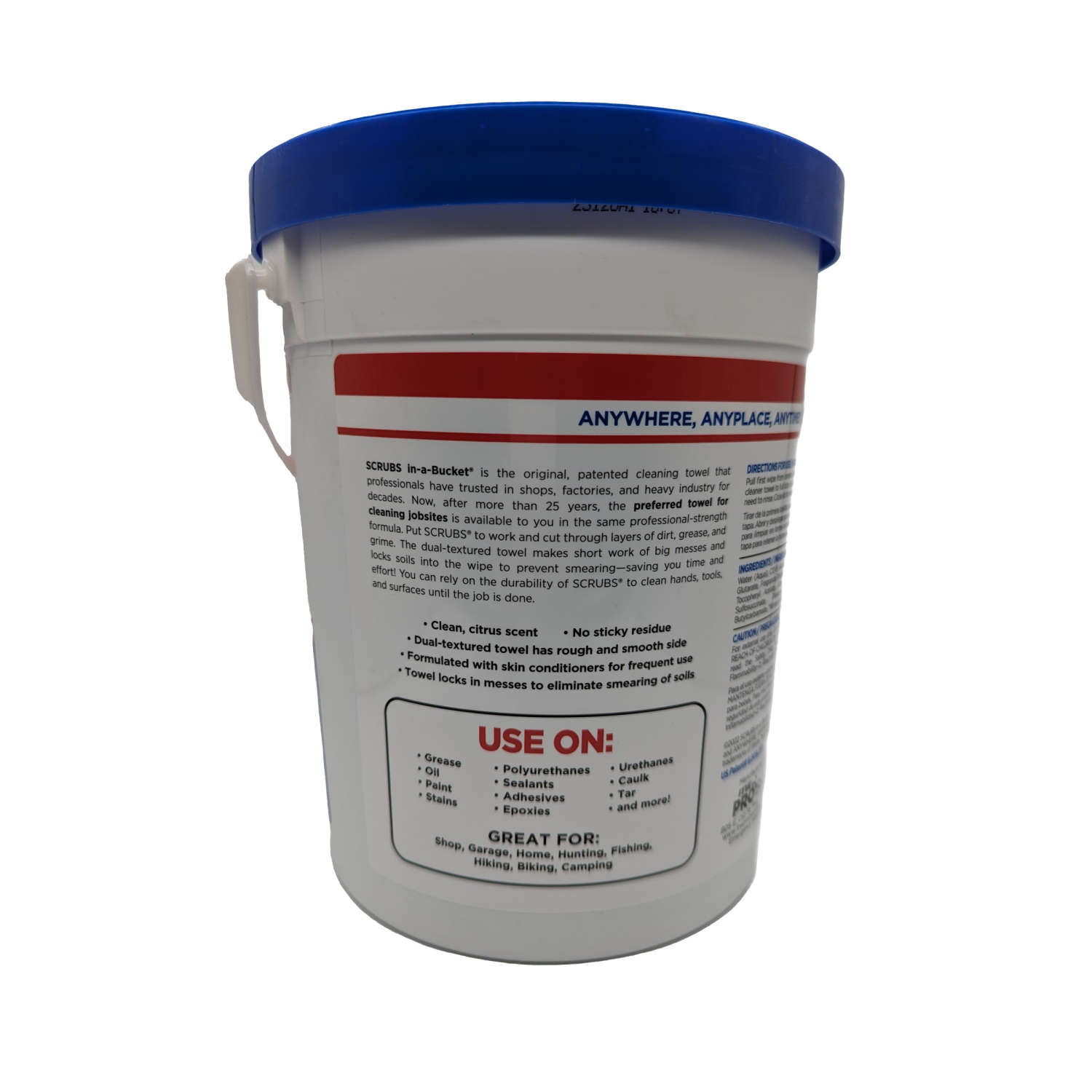 slide 2 of 3, Scrubs Degreasing Towels, 1 ct