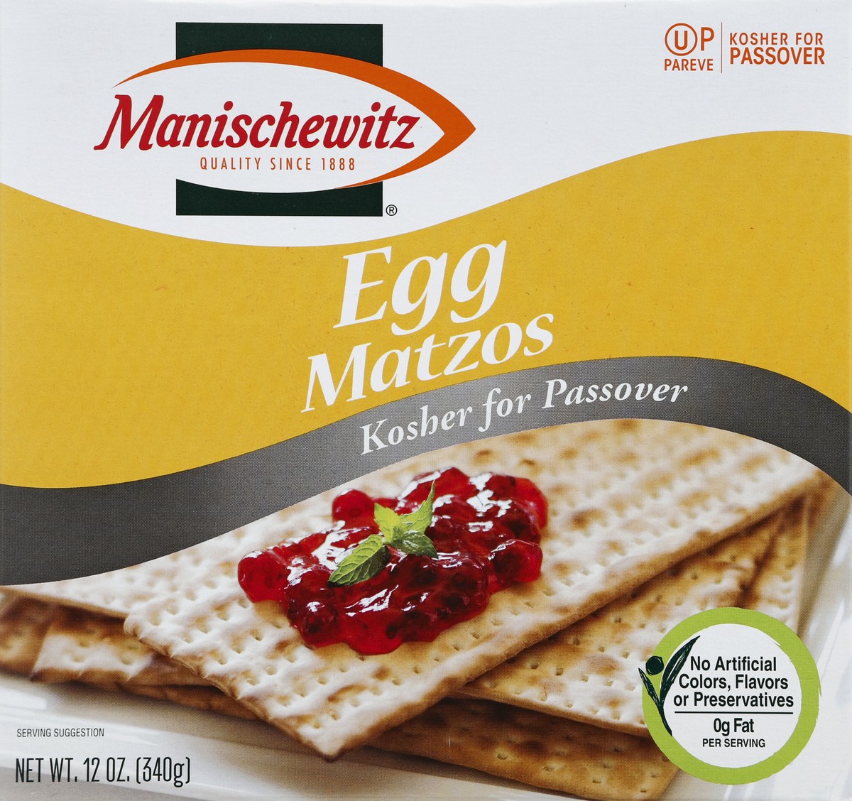 slide 4 of 4, Manischewitz Passover Egg Matzos, 12 oz