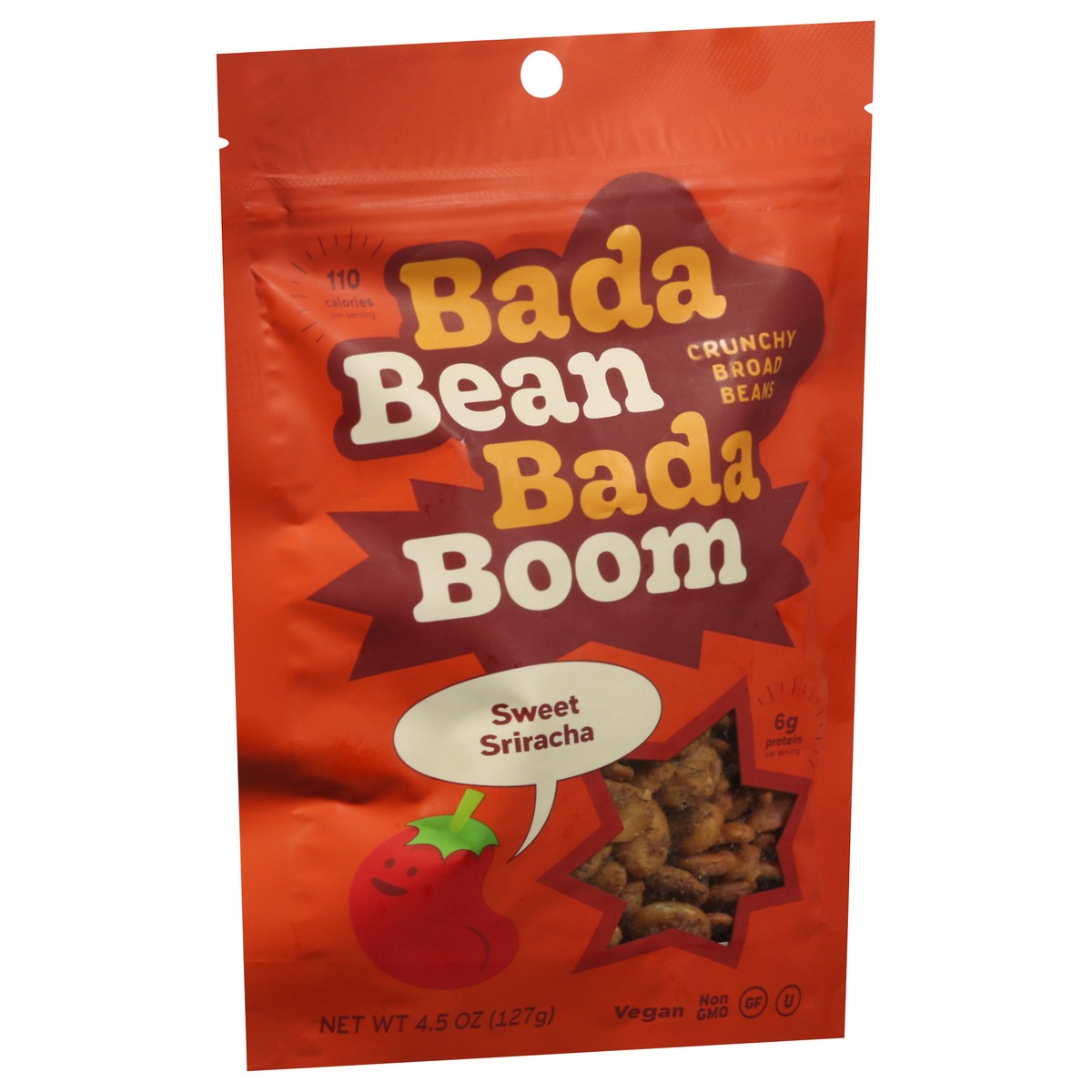 slide 8 of 11, Bada Bean Bada Boom Crunchy Sweet Sriracha Broad Beans 4.5 oz, 4.5 oz
