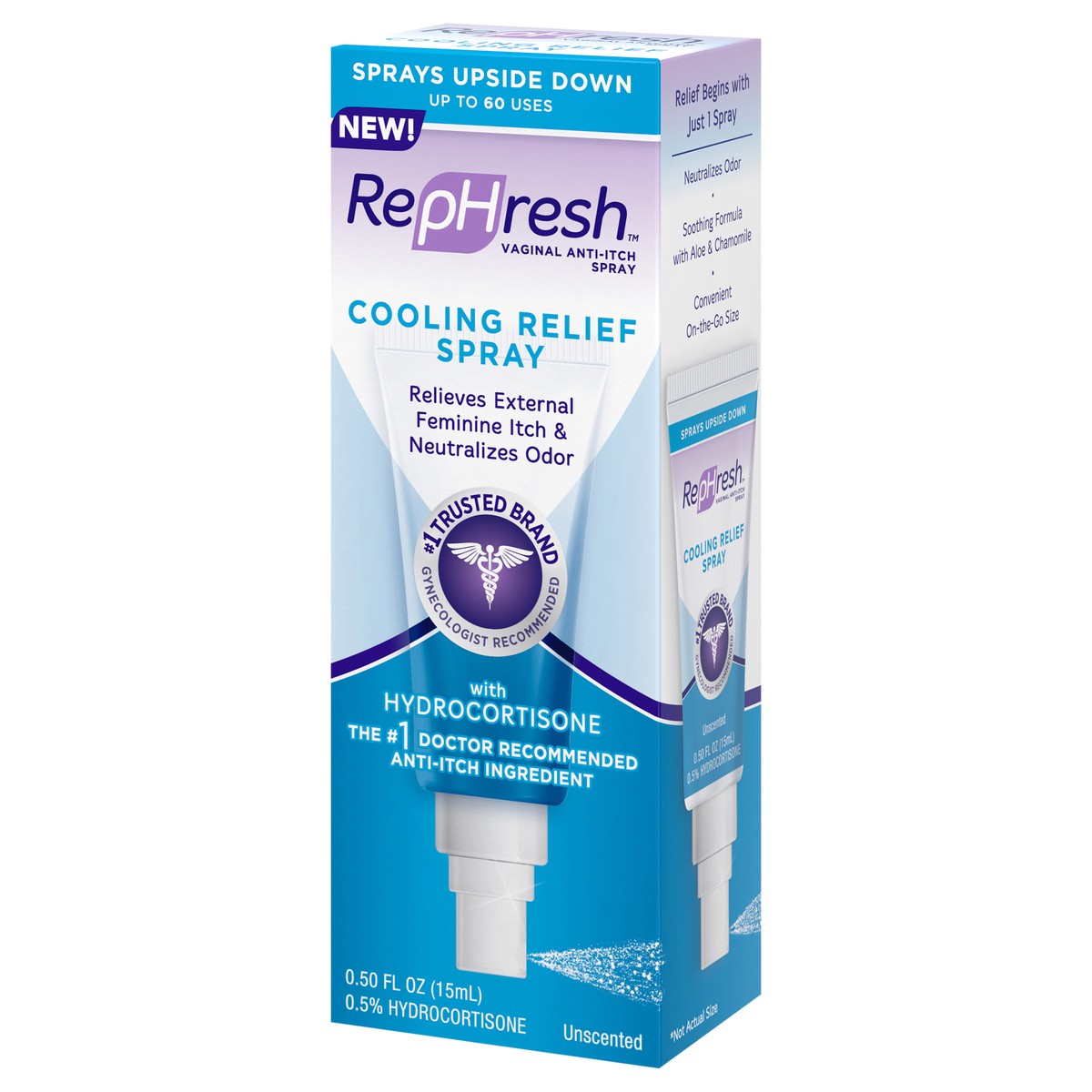 slide 6 of 7, RepHresh Vaginal Anti-itch Cooling Relief Spray 0.5oz., 0.50 fl oz