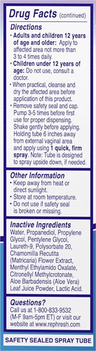 slide 4 of 7, RepHresh Vaginal Anti-itch Cooling Relief Spray 0.5oz., 0.50 fl oz