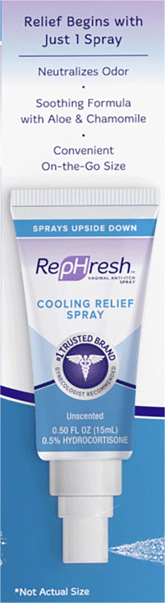 slide 5 of 7, RepHresh Vaginal Anti-itch Cooling Relief Spray 0.5oz., 0.50 fl oz