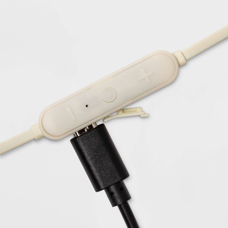 slide 2 of 3, Wireless Bluetooth Flat Earbuds - heyday™ White Ivory, 1 ct