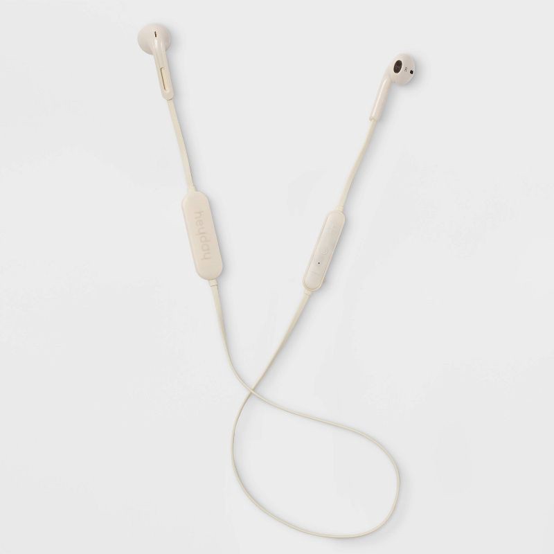 slide 1 of 3, Wireless Bluetooth Flat Earbuds - heyday™ White Ivory, 1 ct