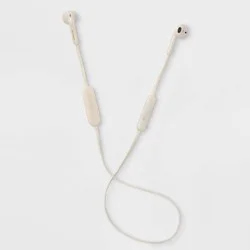 Wireless Bluetooth Flat Earbuds - heyday™ White Ivory