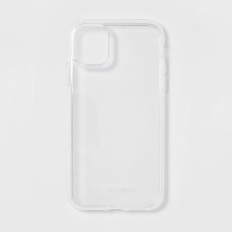 slide 1 of 2, Apple iPhone 11/XR Case - heyday™ Clear: Lightweight Solid TPU & Polycarbonate, 1 ct