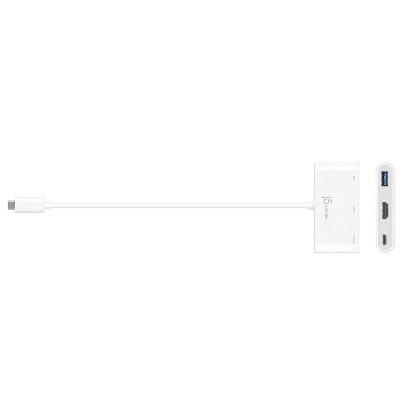 slide 2 of 6, j5create USB Type-C to HDMI & USB 3.0 with Power Delivery: Male-to-Female Adapter, 1 ct