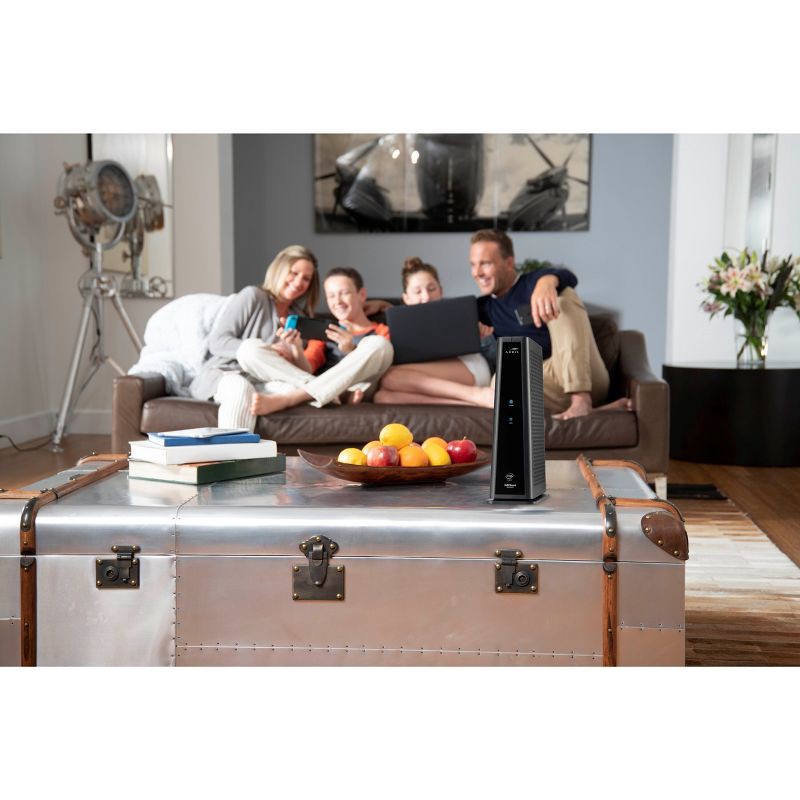 slide 5 of 5, ARRIS SURFboard DOCSIS 3.1 Wi-Fi Cable Modem, Model SBG8300 (Black), 1 ct