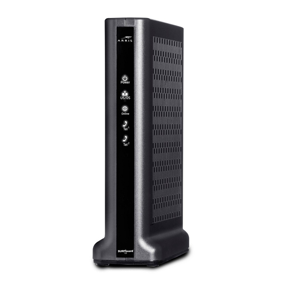 slide 2 of 4, ARRIS SURFboard DOCSIS 3.1 Internet & Voice Modem for Xfinity, Model T25 (Black), 1 ct