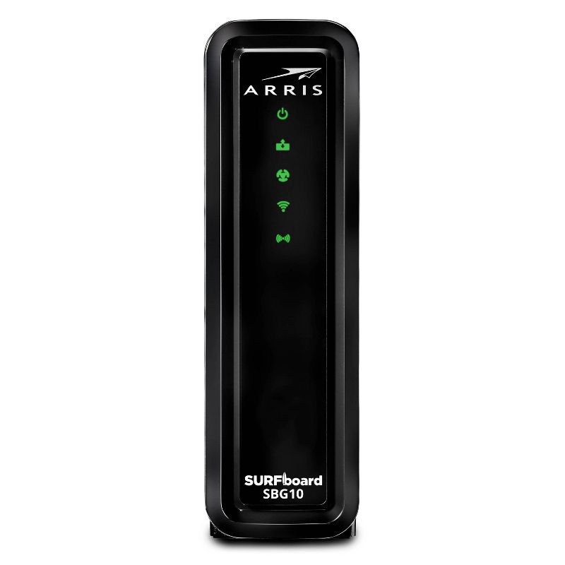 slide 2 of 4, ARRIS SURFboard 16x4 DOCSIS 3.0 Wi-Fi Cable Modem, Model SBG10 (Black), 1 ct