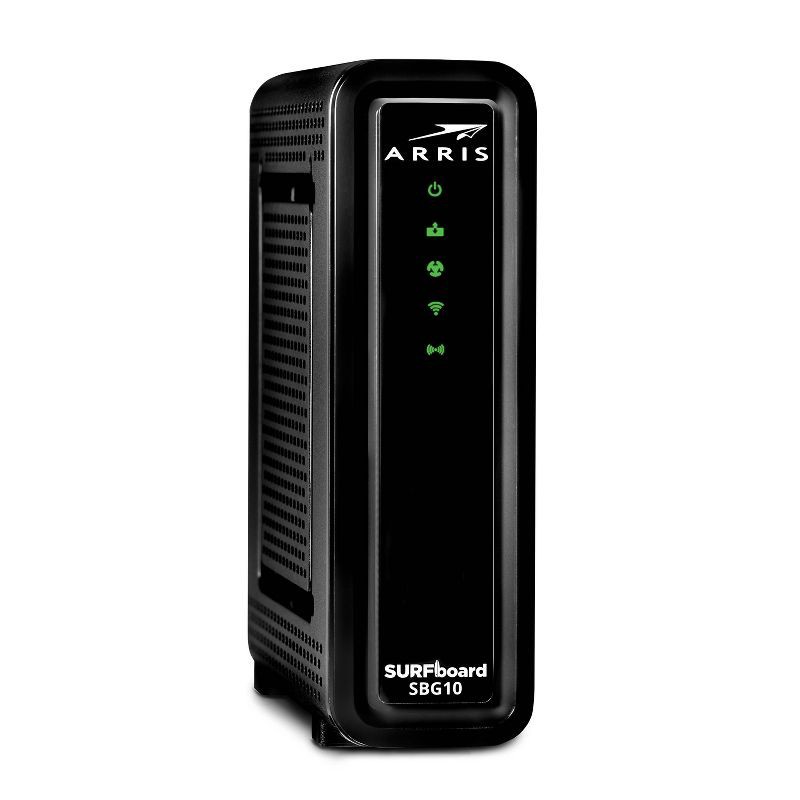slide 3 of 4, ARRIS SURFboard 16x4 DOCSIS 3.0 Wi-Fi Cable Modem, Model SBG10 (Black), 1 ct