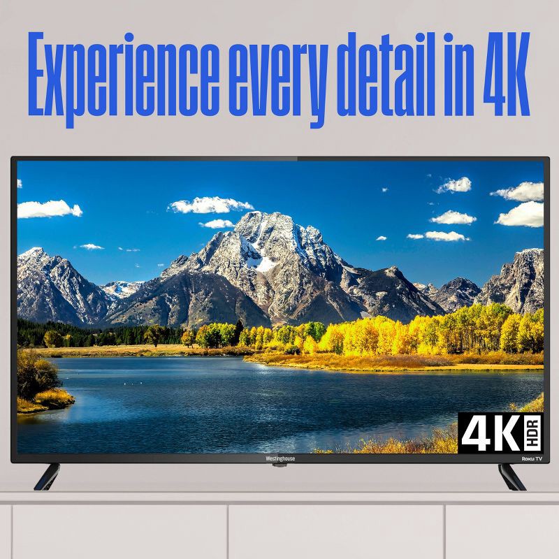 slide 13 of 15, Westinghouse 43" 4K Ultra HD Smart Roku TV with HDR, 1 ct