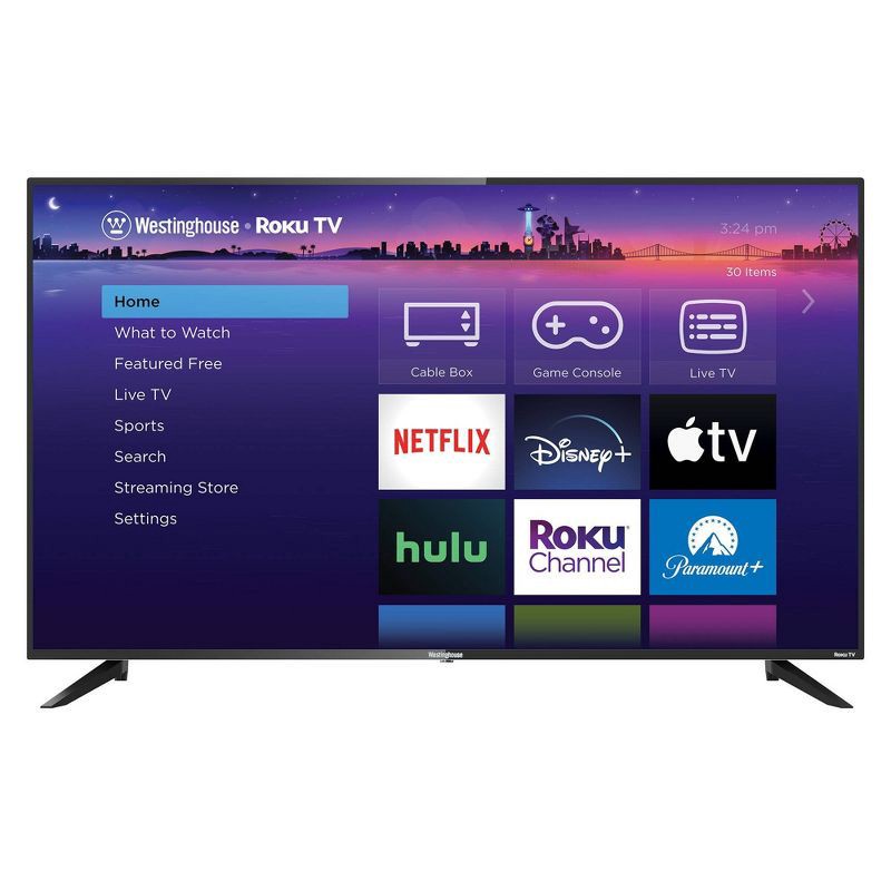 slide 1 of 15, Westinghouse 43" 4K Ultra HD Smart Roku TV with HDR, 1 ct