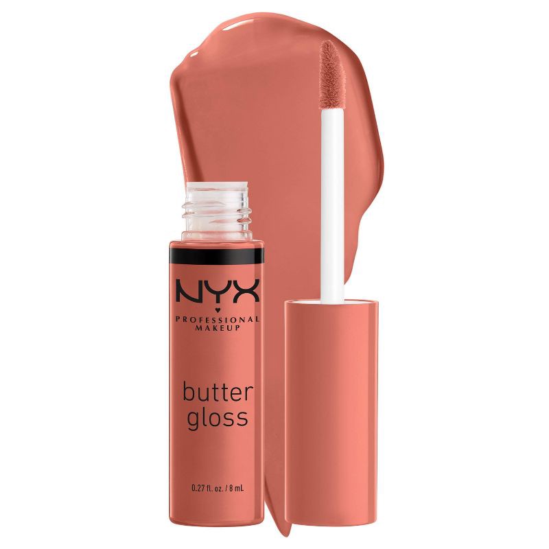 slide 2 of 8, NYX Professional Makeup Butter Lip Gloss - 35 Bit of Honey - 0.27 fl oz, 0.27 fl oz