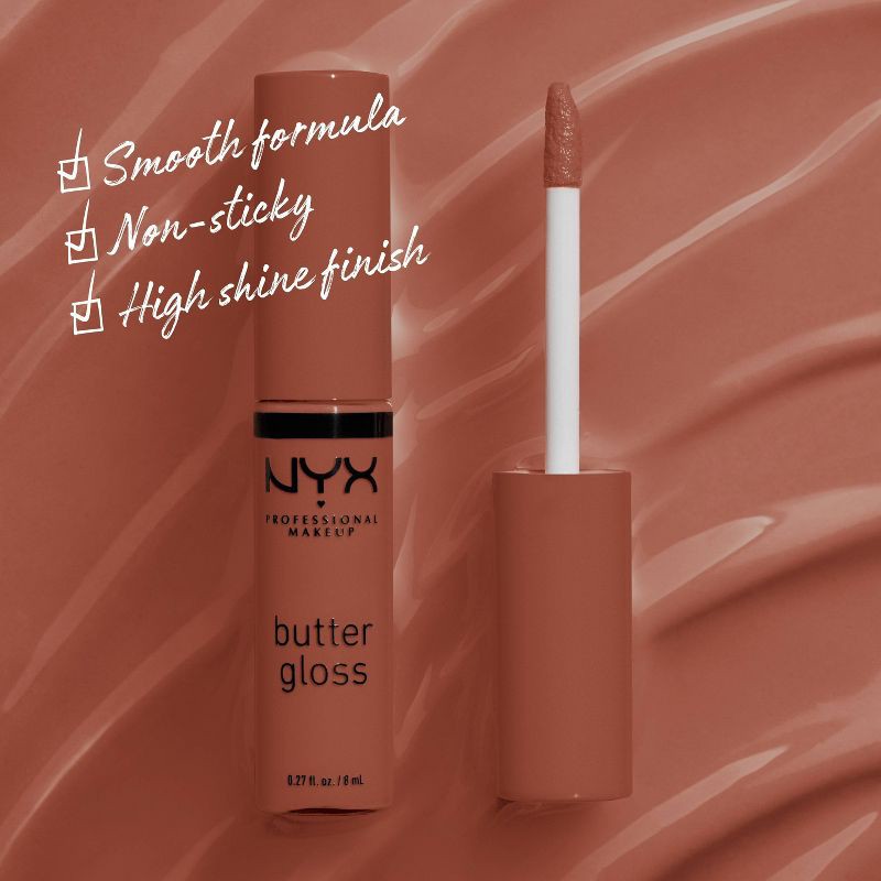 slide 4 of 8, NYX Professional Makeup Butter Lip Gloss - 35 Bit of Honey - 0.27 fl oz, 0.27 fl oz