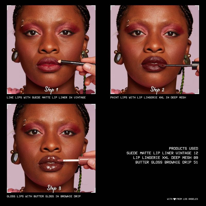 slide 6 of 8, NYX Professional Makeup Butter Lip Gloss - 41 Cranberry Pie - 0.27 fl oz, 0.27 fl oz