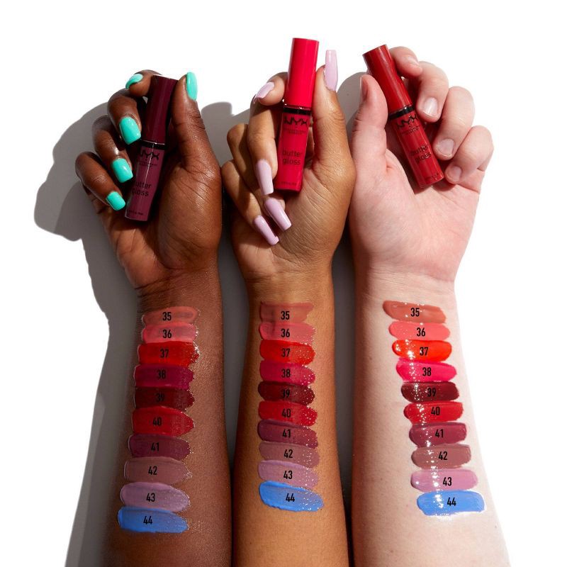 slide 8 of 8, NYX Professional Makeup Butter Lip Gloss - 41 Cranberry Pie - 0.27 fl oz, 0.27 fl oz