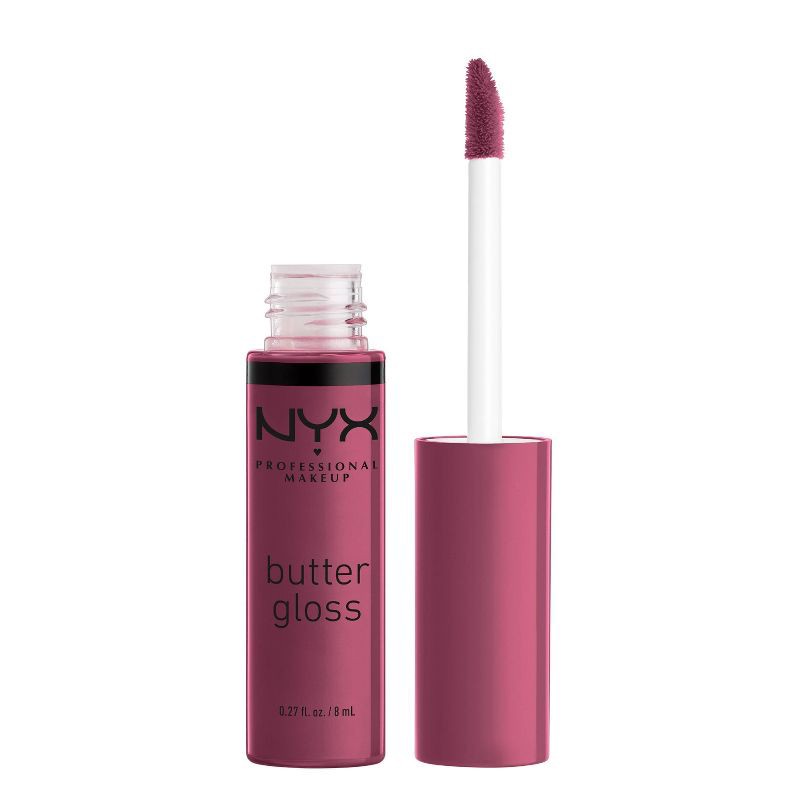 slide 1 of 8, NYX Professional Makeup Butter Lip Gloss - 41 Cranberry Pie - 0.27 fl oz, 0.27 fl oz