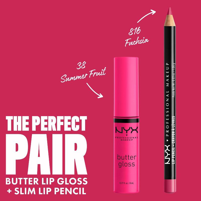 slide 5 of 8, NYX Professional Makeup Butter Lip Gloss - 38 Summer Fruit - 0.27 fl oz, 0.27 fl oz