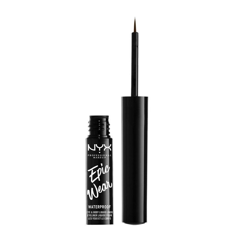 slide 1 of 4, NYX Professional Makeup Epic Wear Liquid Liner Long-lasting Waterproof Eyeliner - Brown - 0.12 fl oz, 0.12 fl oz