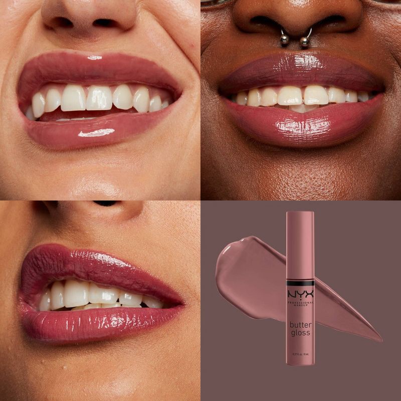 slide 7 of 8, NYX Professional Makeup Butter Lip Gloss - 42 Salty Coco - 0.27 fl oz, 0.27 fl oz