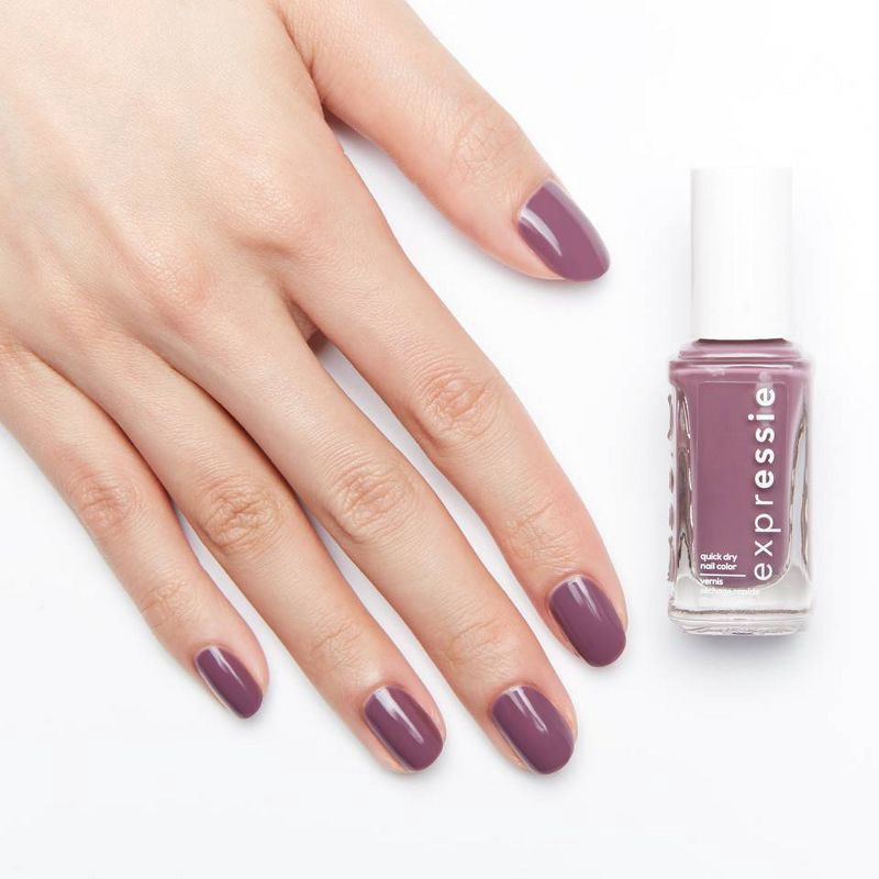 slide 4 of 7, essie expressie Quick-Dry Nail Polish - 220 Get A Mauve On - 0.33 fl oz, 0.33 fl oz