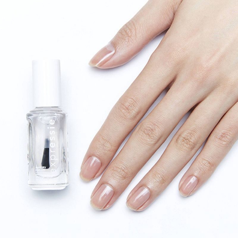 slide 4 of 6, essie expressie Quick-Dry Nail Polish - 390 Always Transparent - 0.33 fl oz, 0.33 fl oz