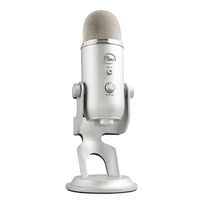 slide 1 of 11, Blue Microphones Blue Microphone - Yeti Silver: Studio USB Condenser for PC, 1 ct