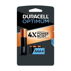 Duracell Optimum AAA Batteries - 4pk Alkaline Battery with Resealable Tray