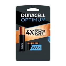 Duracell Optimum AAA Batteries - 4pk Alkaline Battery with Resealable Tray