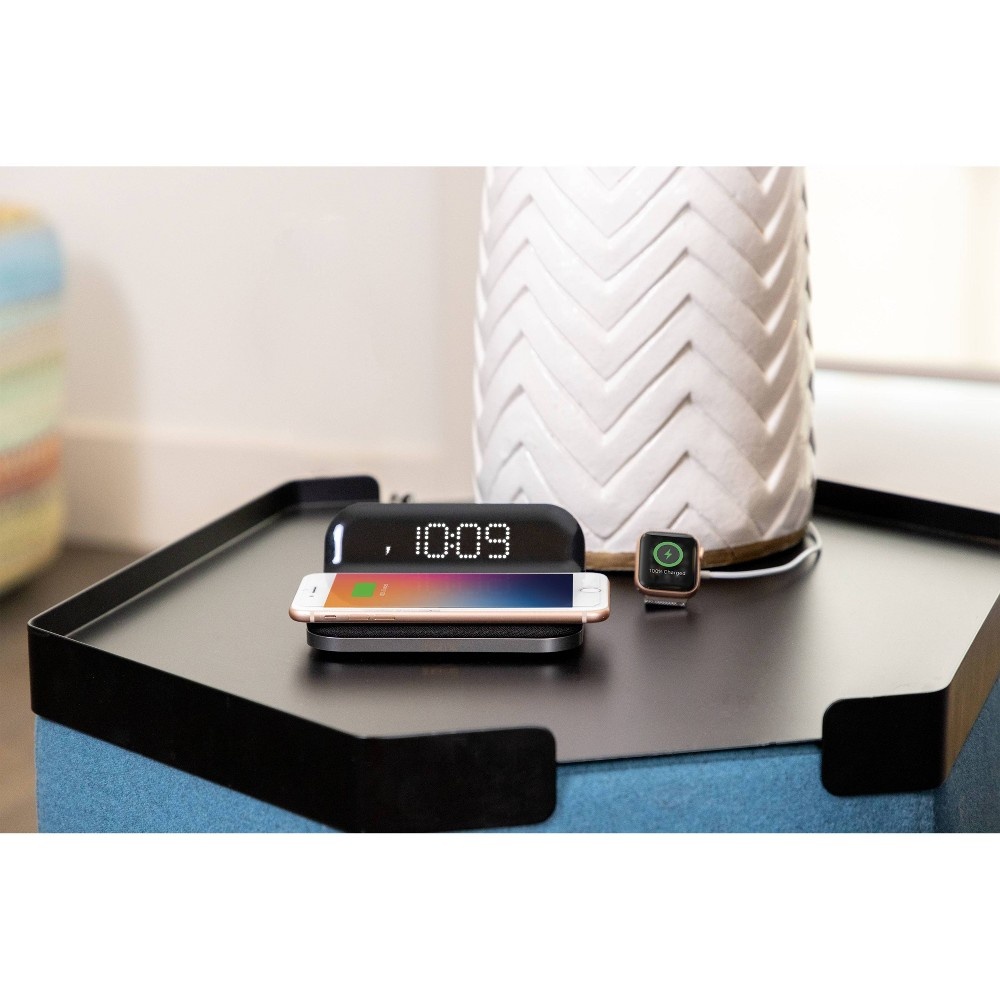 slide 12 of 14, iHome Wireless Charging Alarm Clock, 1 ct