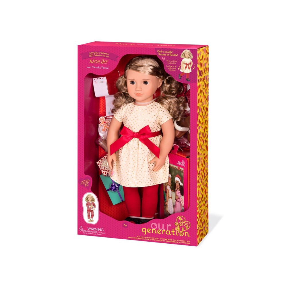 slide 7 of 7, Our Generation Noelle with Storybook & Outfit 18" Posable Holiday Doll, 1 ct