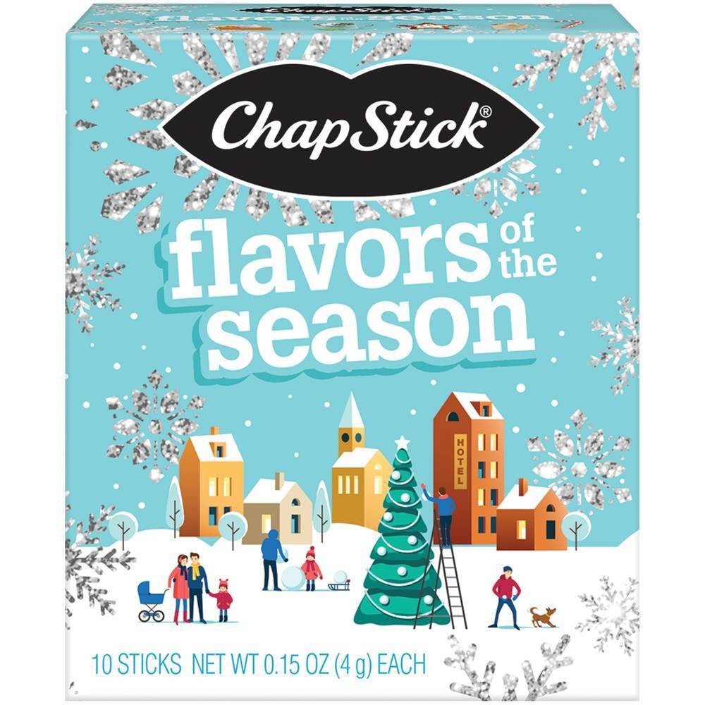 slide 1 of 5, ChapStick Holiday Collection Flavors of the Season Lip Balm, 10 ct